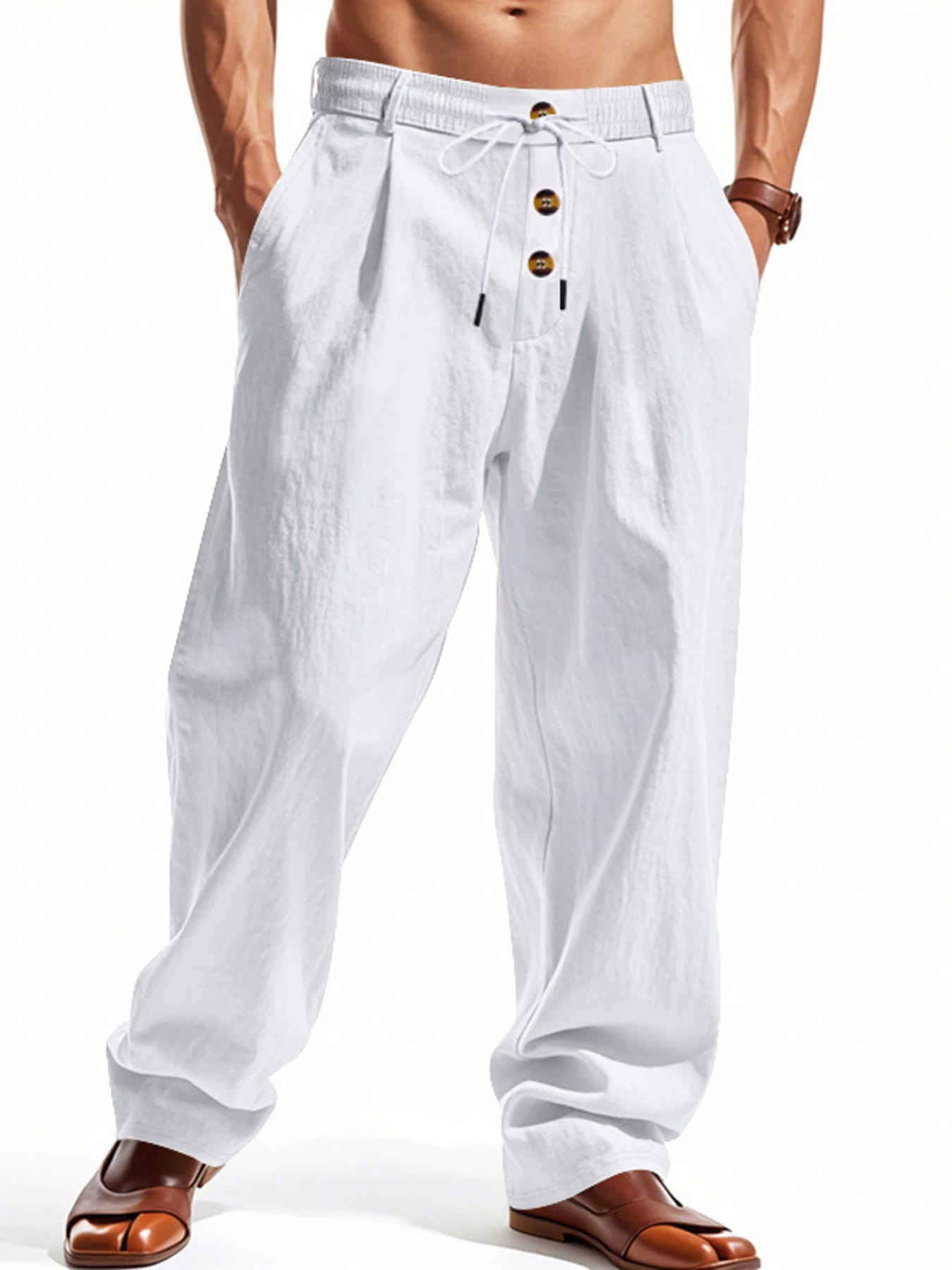 Drawstring Loose Fit Pants | The Nichole Collection