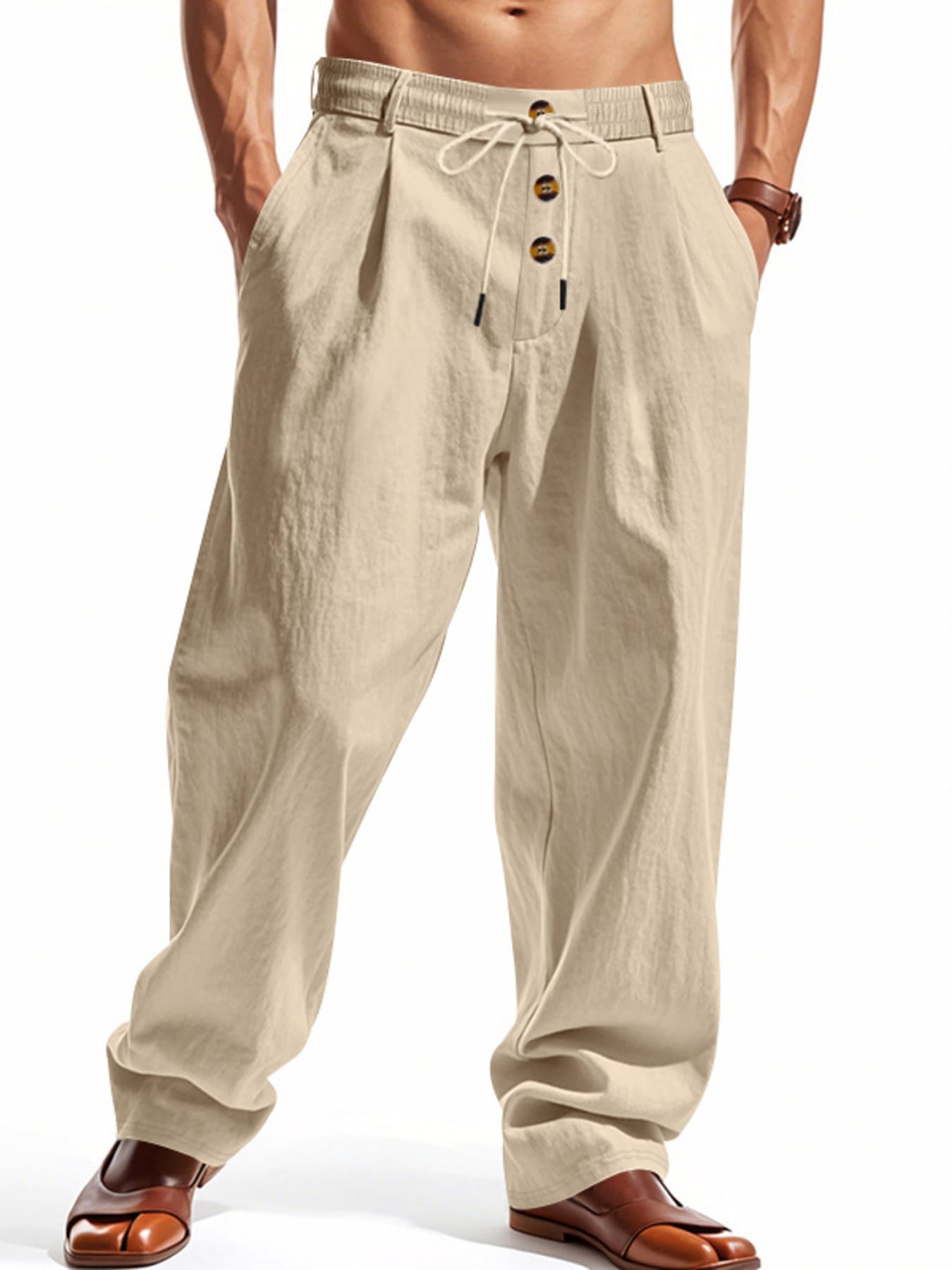 Drawstring Loose Fit Pants | The Nichole Collection