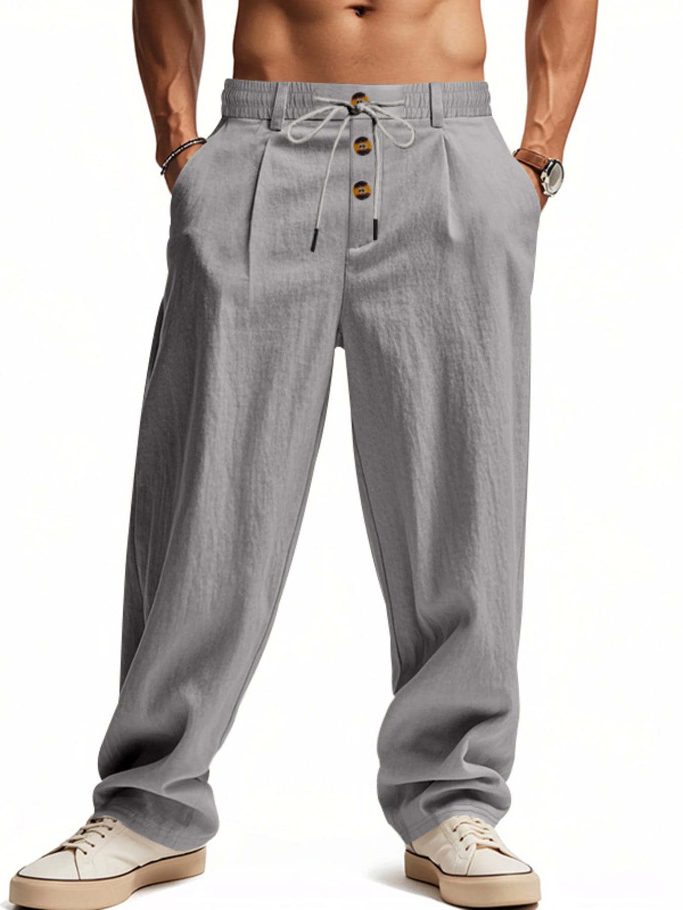 Drawstring Loose Fit Pants | The Nichole Collection