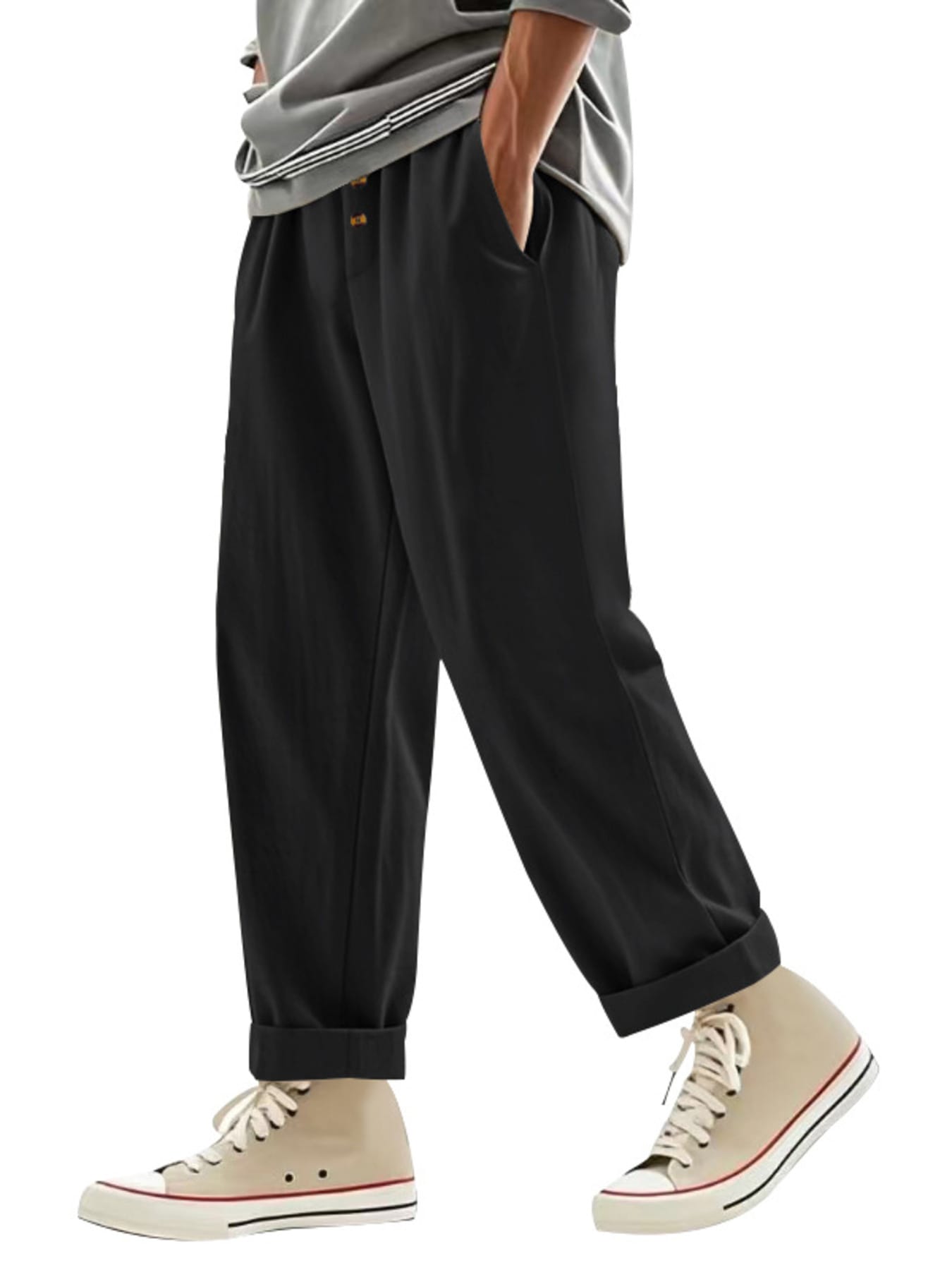 Drawstring Loose Fit Pants | The Nichole Collection