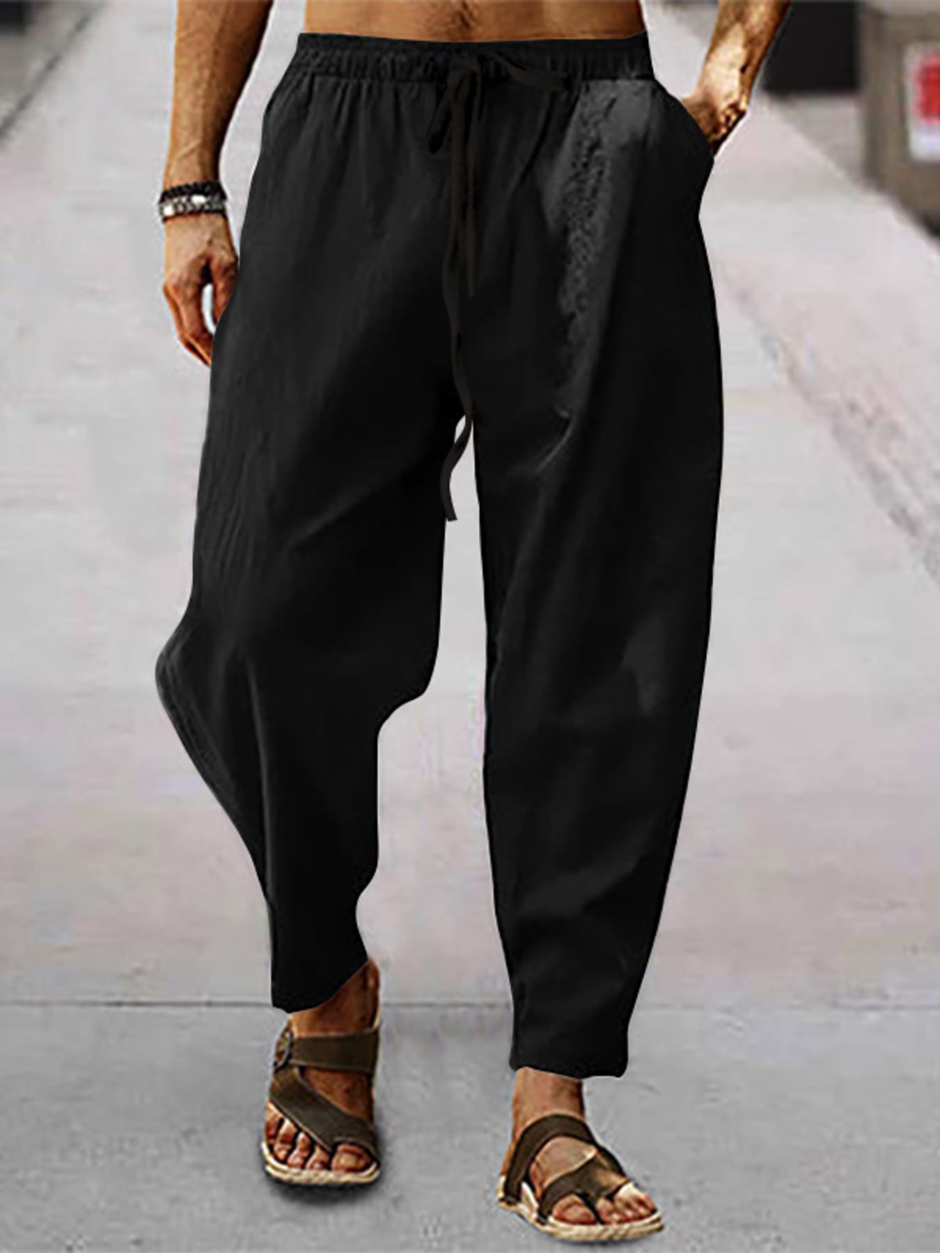 Drawstring Wide Leg Pants | The Nichole Collection