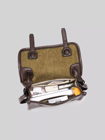 FLAP-FRONT MESSENGER CROSSBODY BAG The Nichole Collection - Official Site