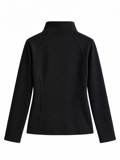 Sculpted Fit Fleece-Lined Zip-Up Jacket The Nichole Collection - Official Site