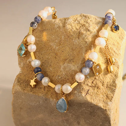 SOMERSET GLASS STONE & PEARL CHOKER The Nichole Collection - Official Site