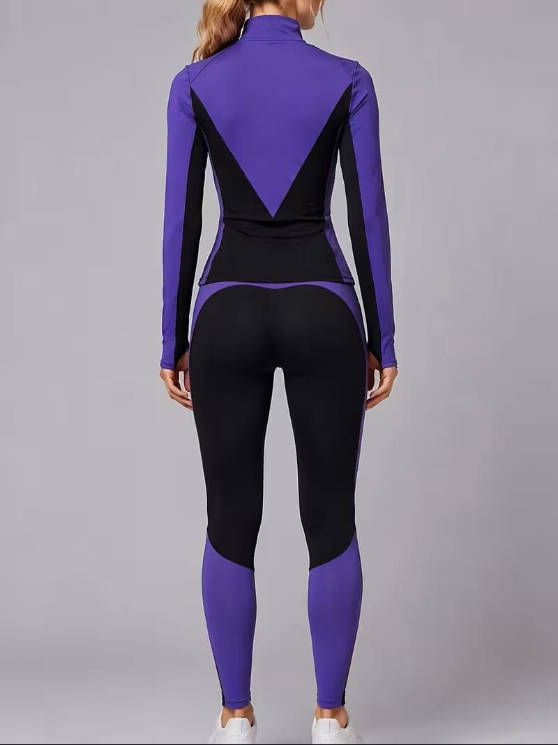Zip-Up Jacket and Leggings Tracksuit The Nichole Collection