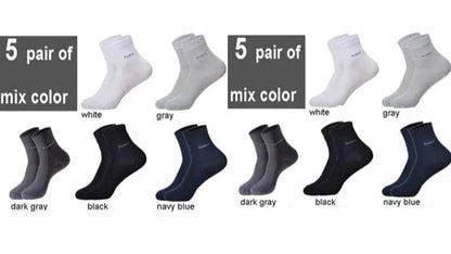 EcoComfort Bamboo Fiber Crew Socks - 10-Pack | Breathable, Sustainable, Casual Fit (EU 39-44 | US 7-11) Socks 10 mixed color / size 38-45 The Nichole Collection