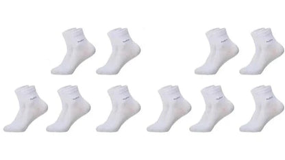 EcoComfort Bamboo Fiber Crew Socks - 10-Pack | Breathable, Sustainable, Casual Fit (EU 39-44 | US 7-11) Socks 10 white / size 38-45 The Nichole Collection