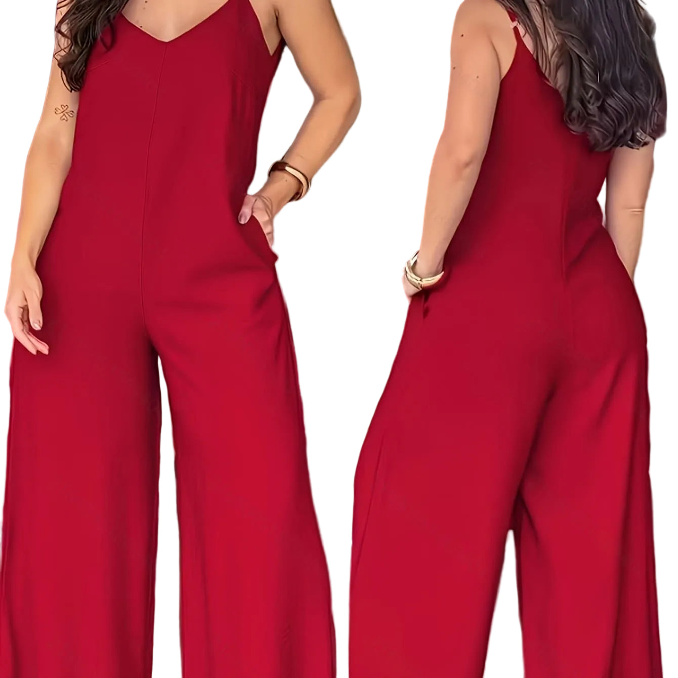 Elegant Solid Cami Jumpsuit The Nichole Collection - Official Site