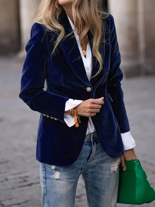 Elegant Women’s Velvet Blazer Blazers The Nichole Collection