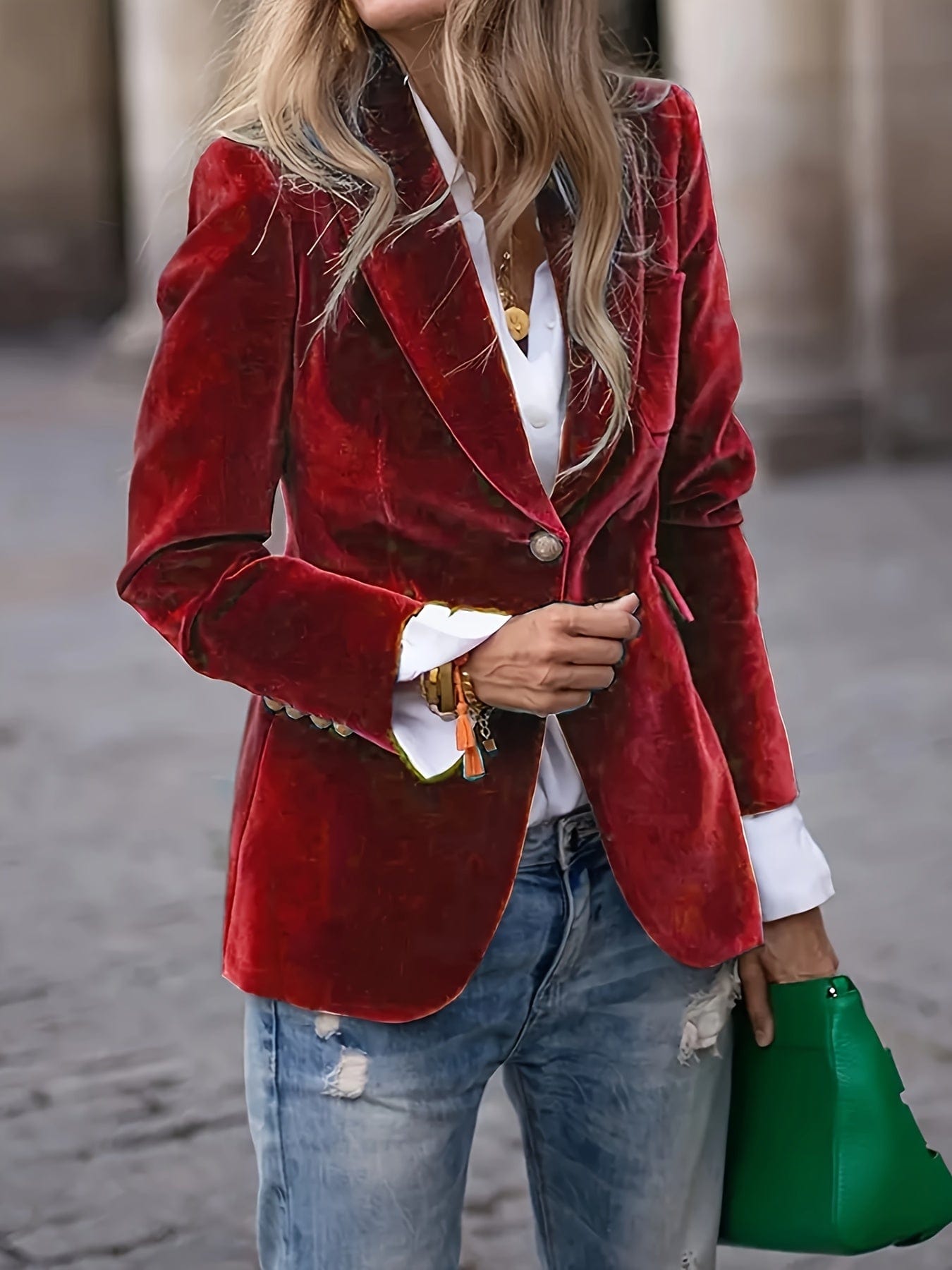Elegant Women’s Velvet Blazer Blazers The Nichole Collection