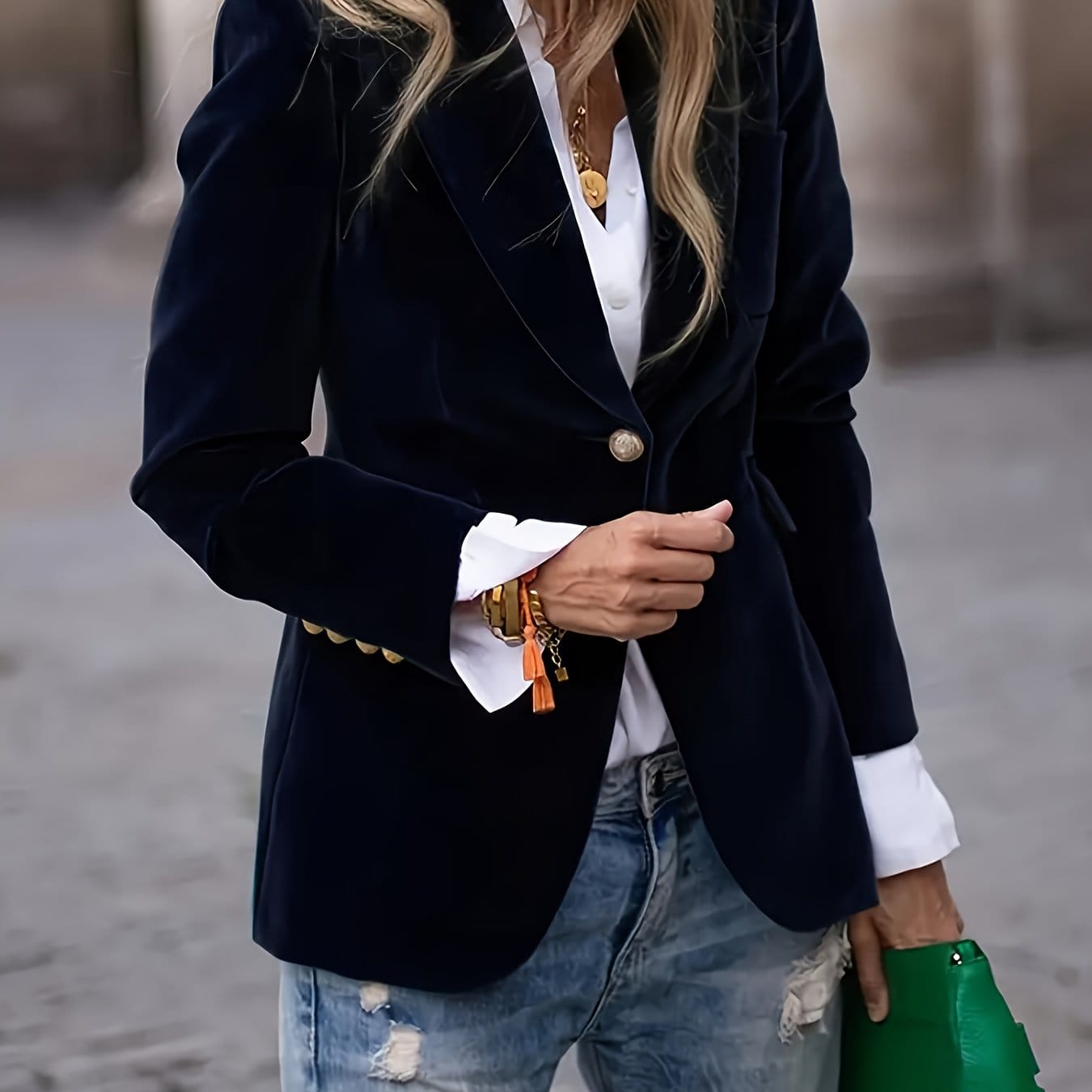 Elegant Women’s Velvet Blazer Blazers Black / S The Nichole Collection