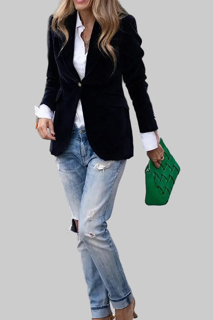 Elegant Women’s Velvet Blazer Blazers The Nichole Collection