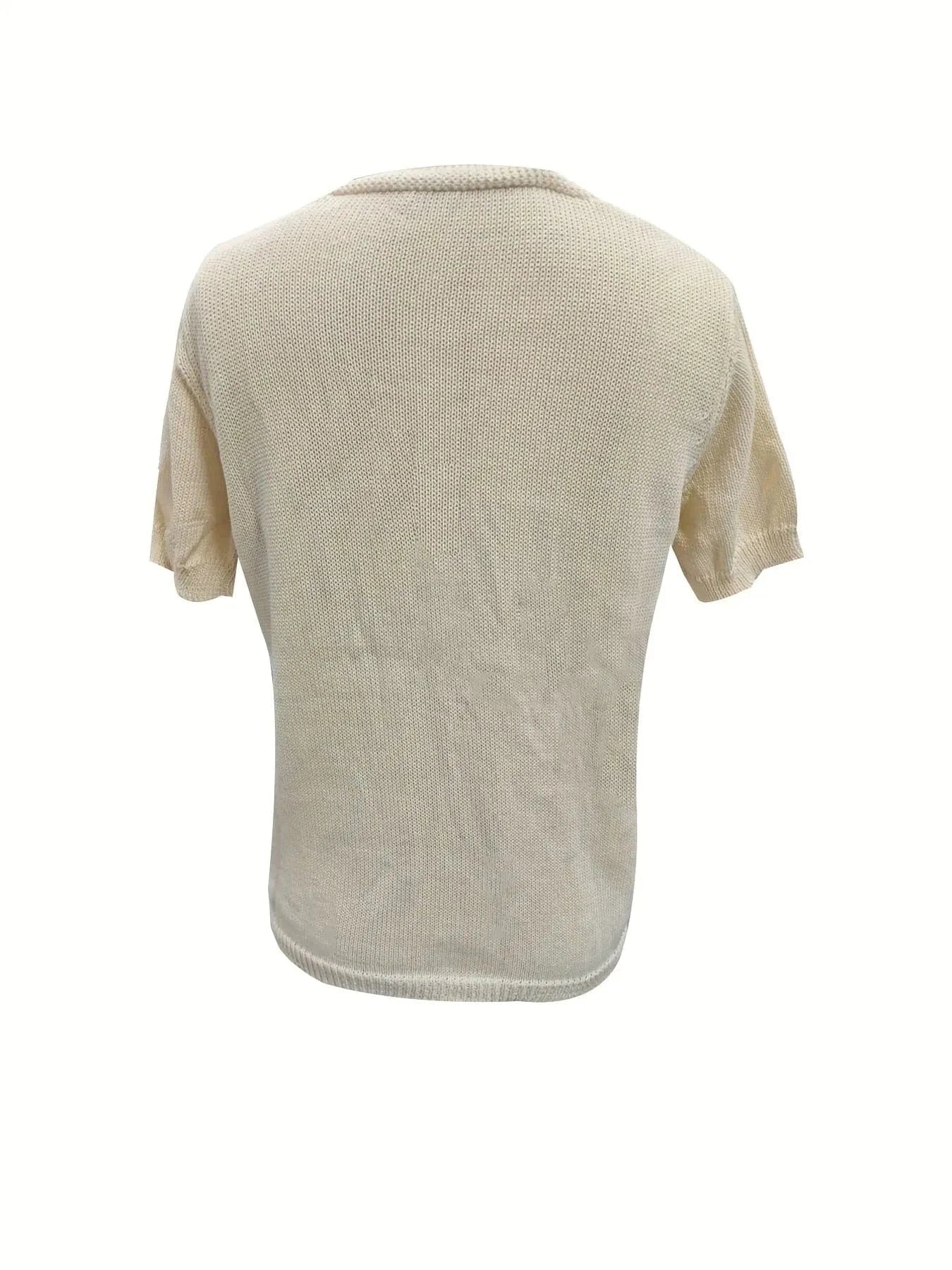 Embroidered Floral V-Neck Sweater Sweaters The Nichole Collection
