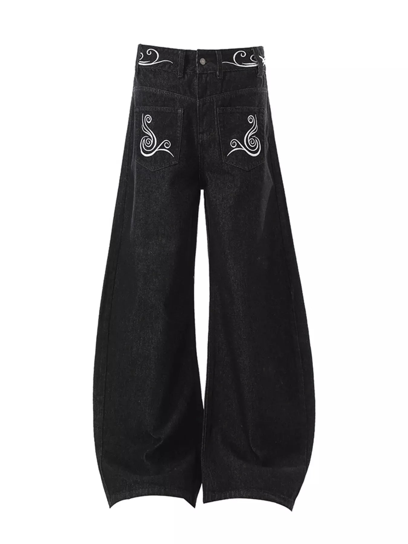 Embroidered Wide Leg Jeans | The Nichole Collection