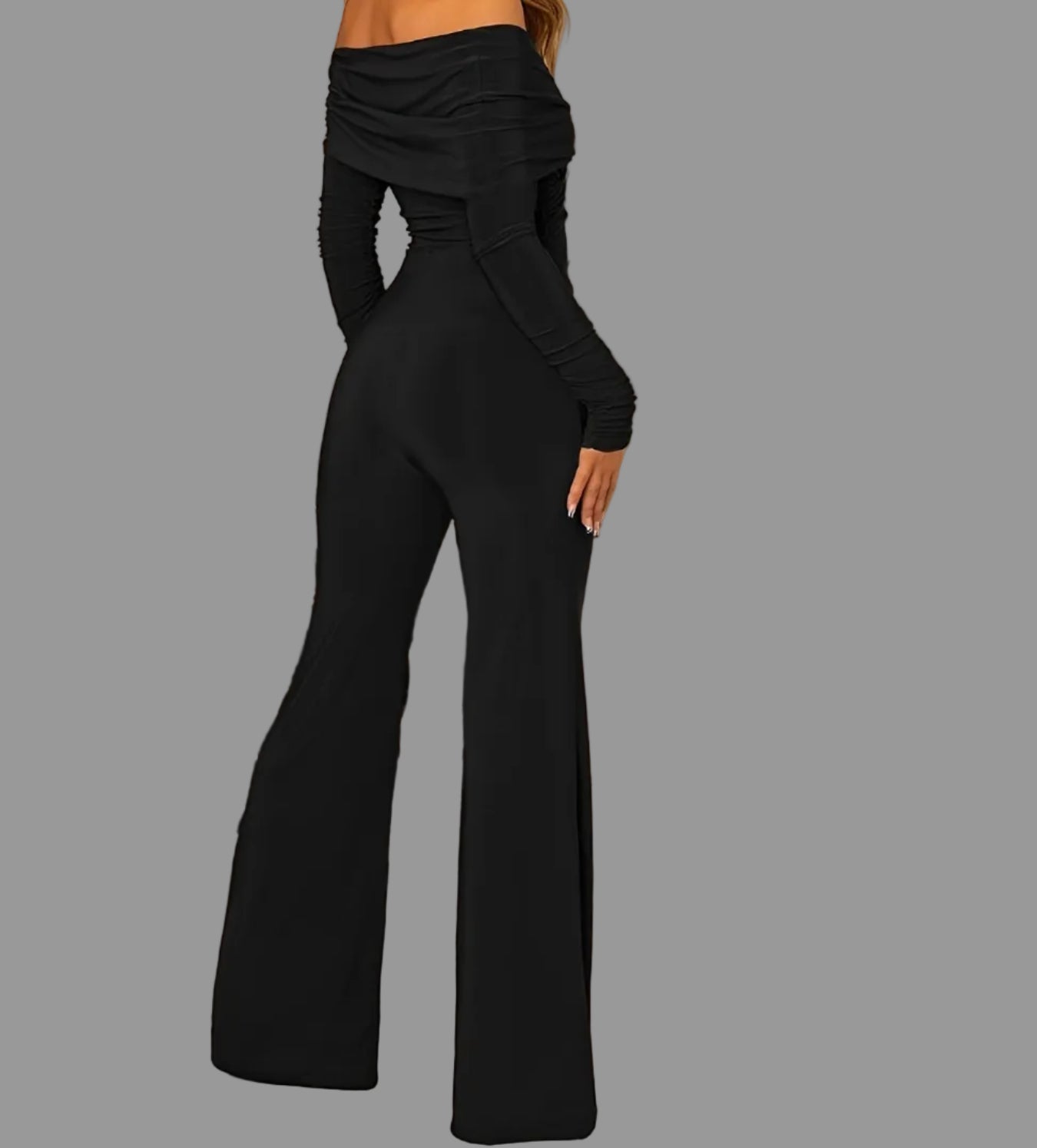 European Style V-Neck Wide Leg Jumpsuit Women's Sets The Nichole Collection