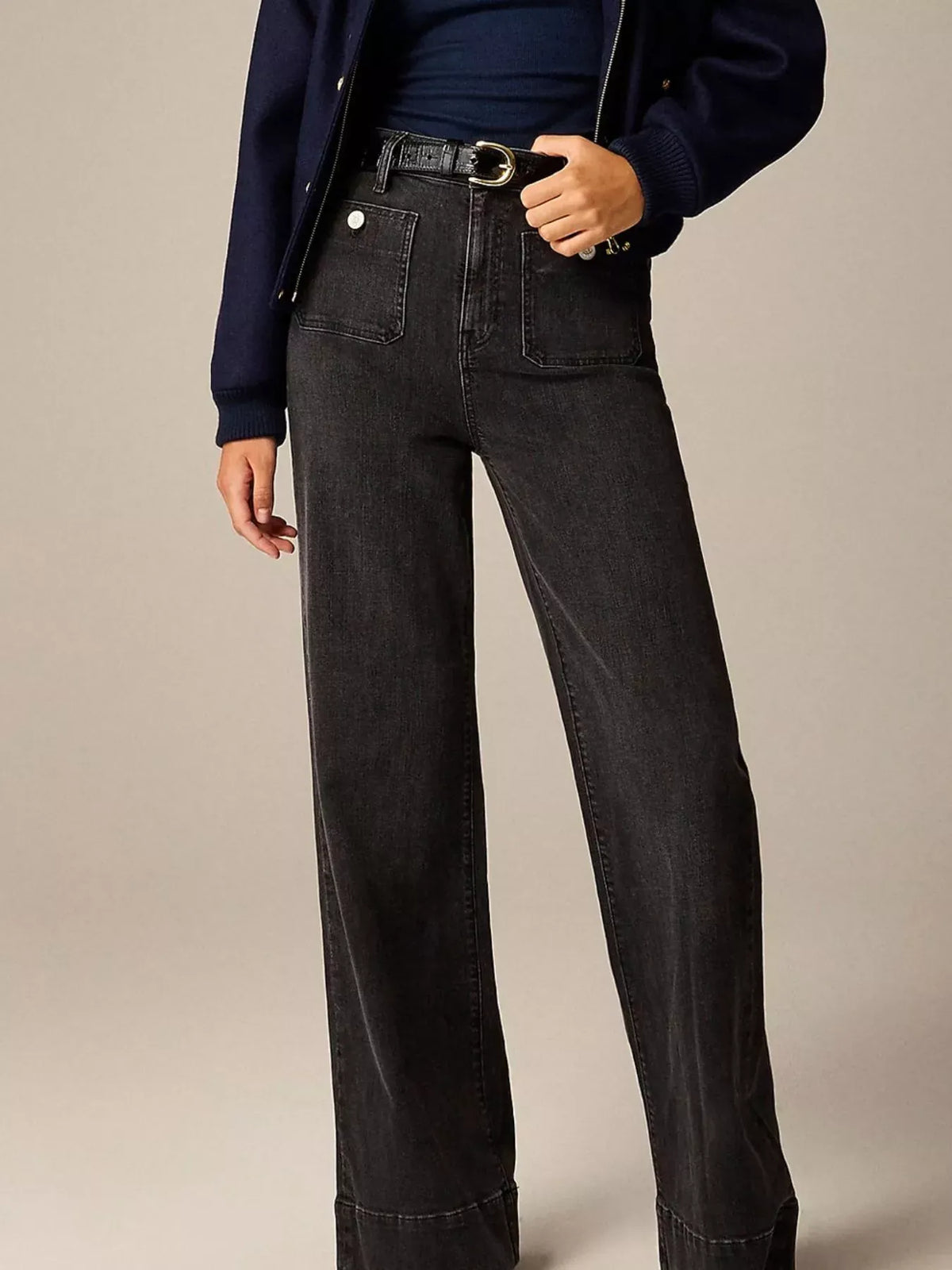 High-Waisted Pocketed Jeans The Nichole Collection - Official Site