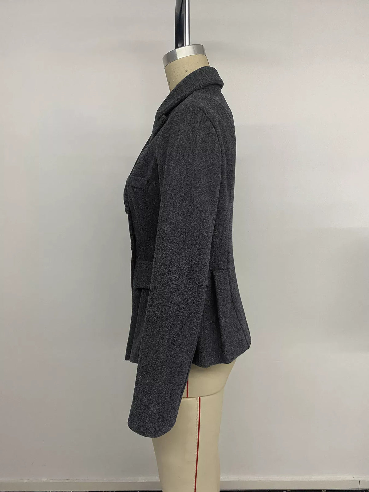 Double-Breasted Peplum Blazer The Nichole Collection