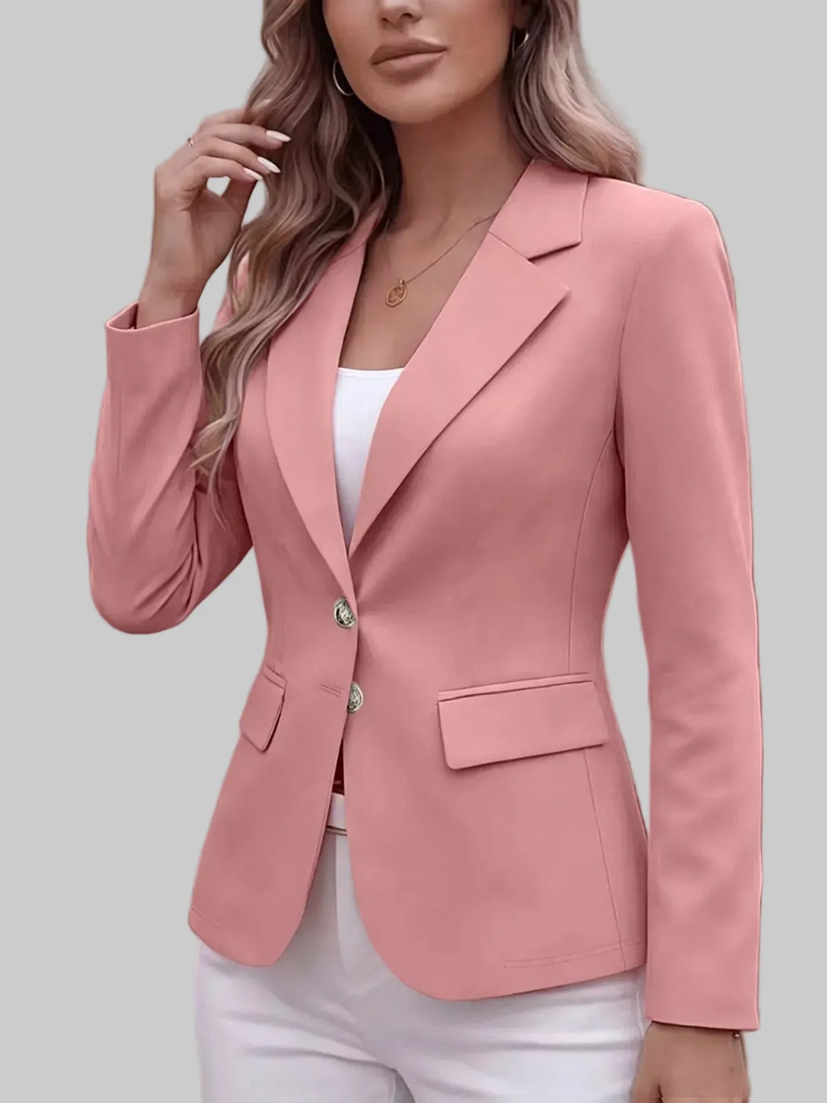 Two-Button Notched-Lapel Blazer The Nichole Collection - Official Site