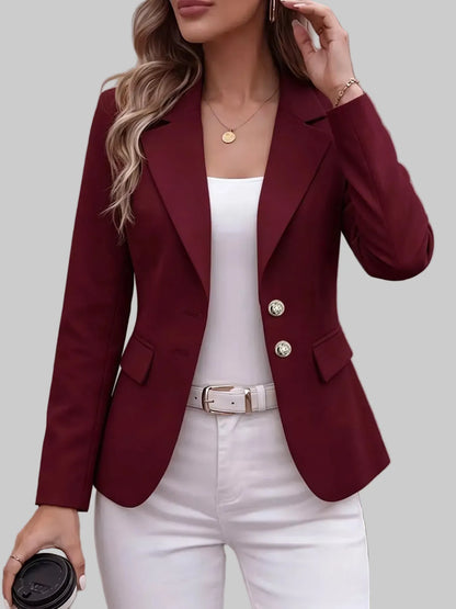 Two-Button Notched-Lapel Blazer The Nichole Collection - Official Site