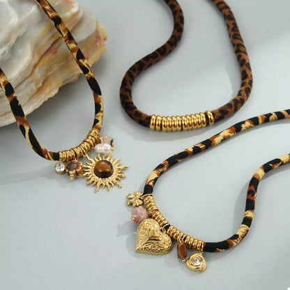 BERKSHIRE SCULPTED LEOPARD CHARM NECKLACE The Nichole Collection - Official Site