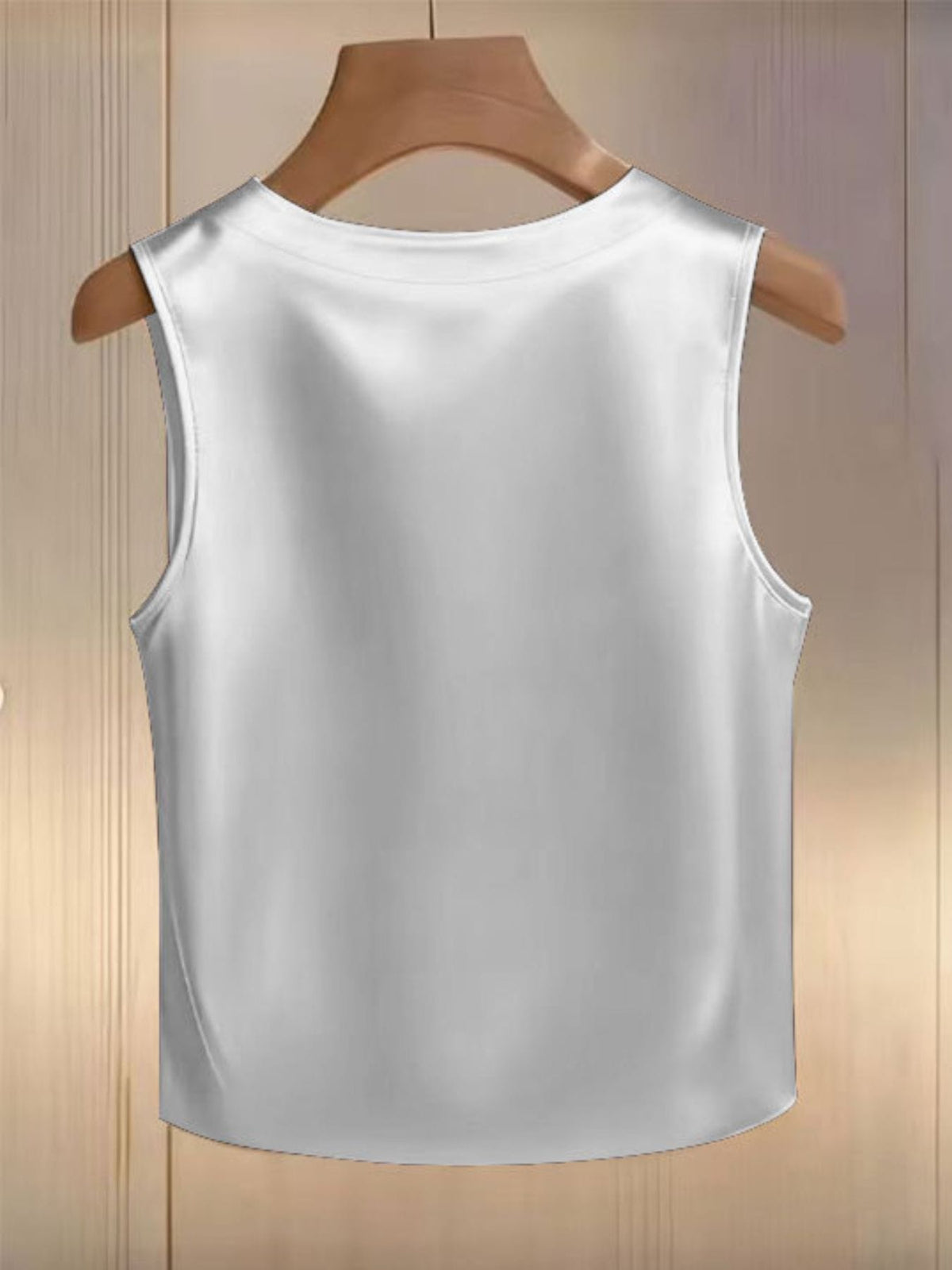 Pearl-Embellished Satin Blouse The Nichole Collection
