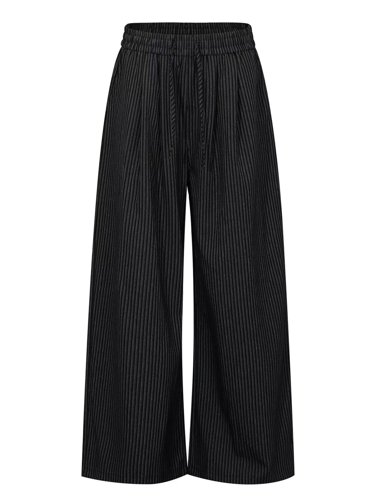 Men's Striped Wide-Leg Drawstring Pants The Nichole Collection