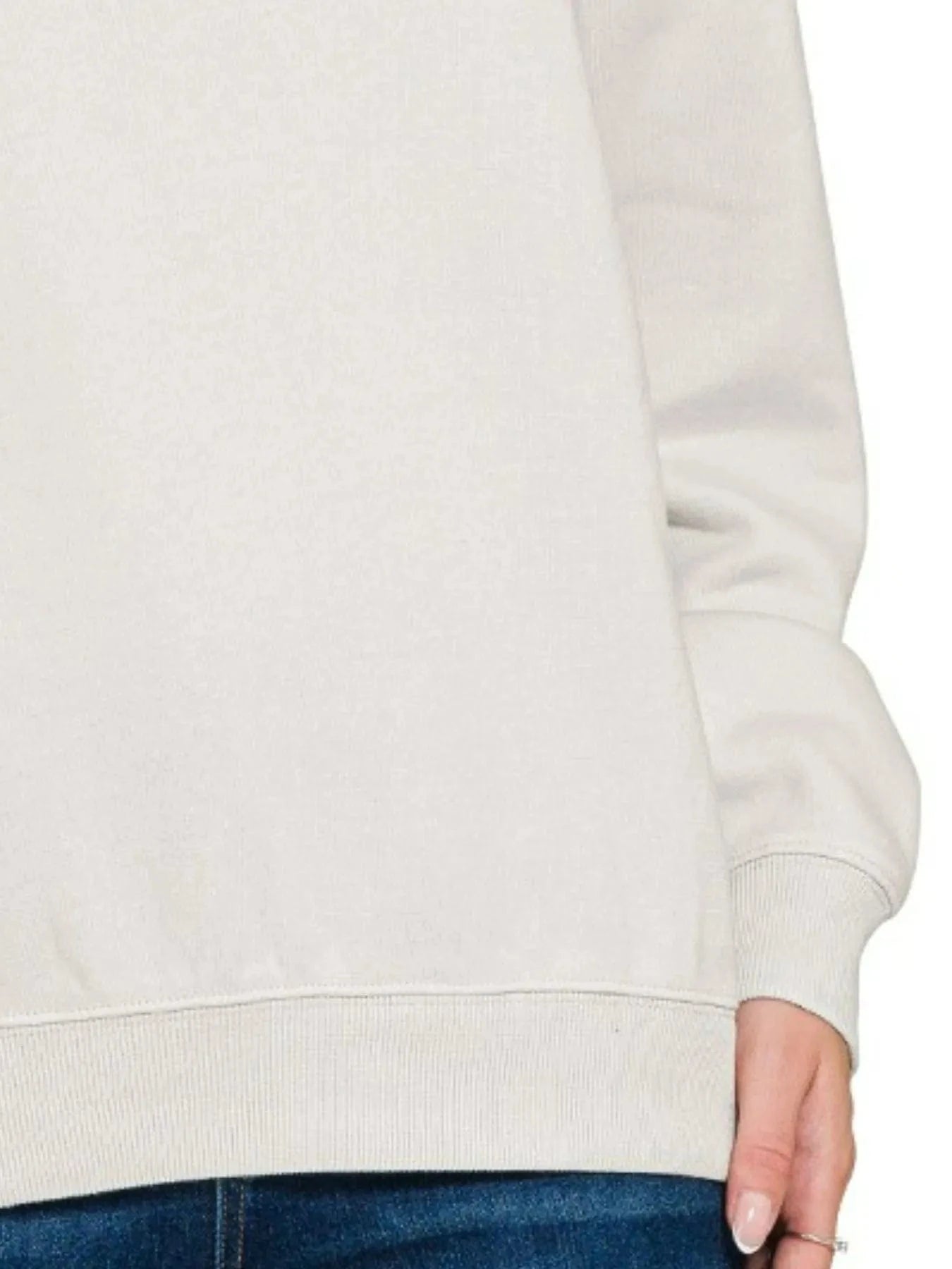 Fleece Crewneck Long Sleeve Sweatshirt Sweatshirt The Nichole Collection