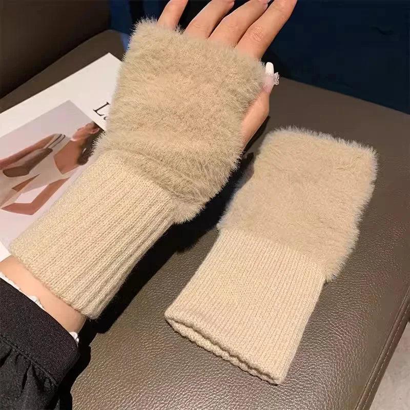 Fleece Winter Fingerless Gloves for Women Gloves The Nichole Collection