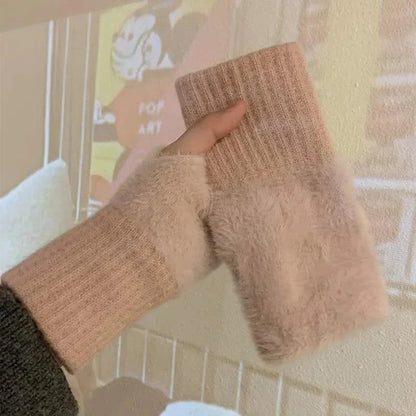 Fleece Winter Fingerless Gloves for Women Gloves The Nichole Collection