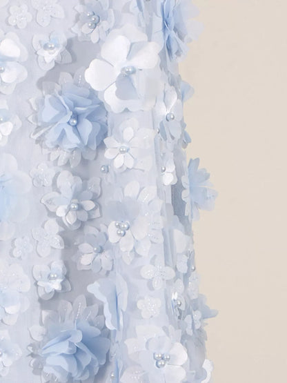 Floral Applique High Neck Sleeveless Mini Dress The Nichole Collection - Official Site
