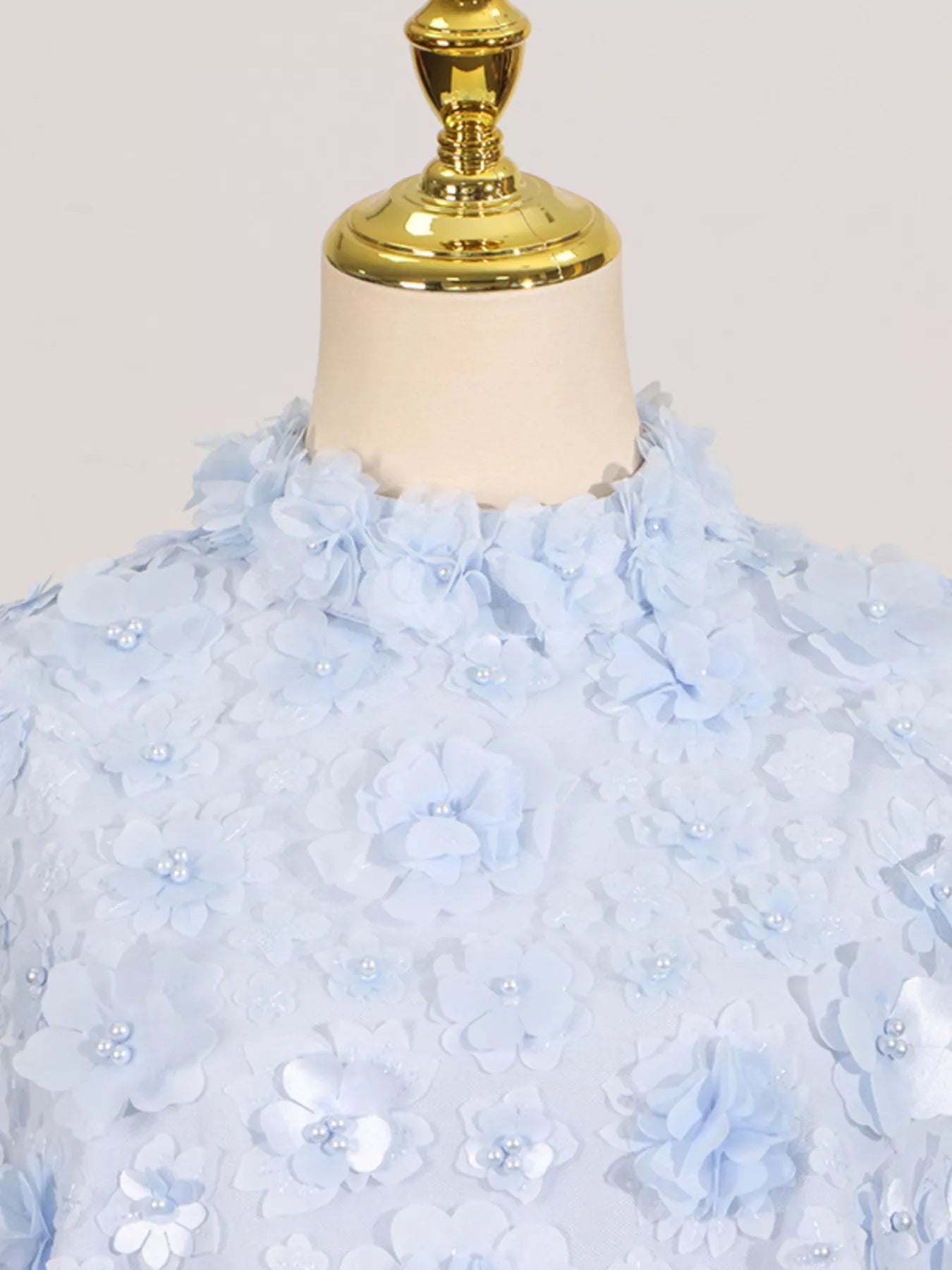 Floral Applique High Neck Sleeveless Mini Dress The Nichole Collection - Official Site