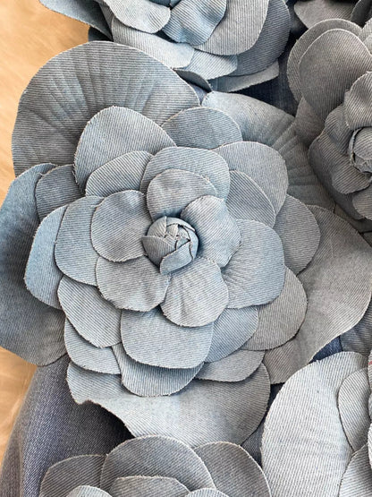 Floral Applique Strapless Denim Dress The Nichole Collection - Official Site