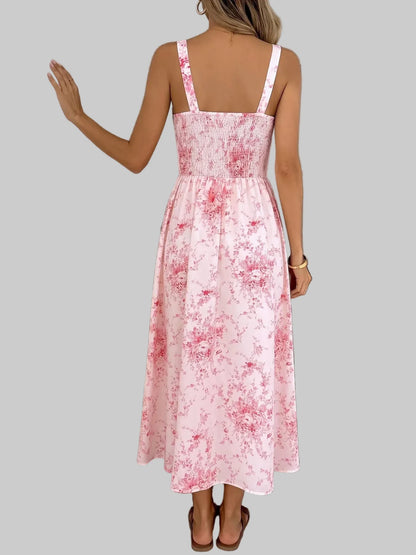Floral Print Frill Trim Cami Dress The Nichole Collection - Official Site