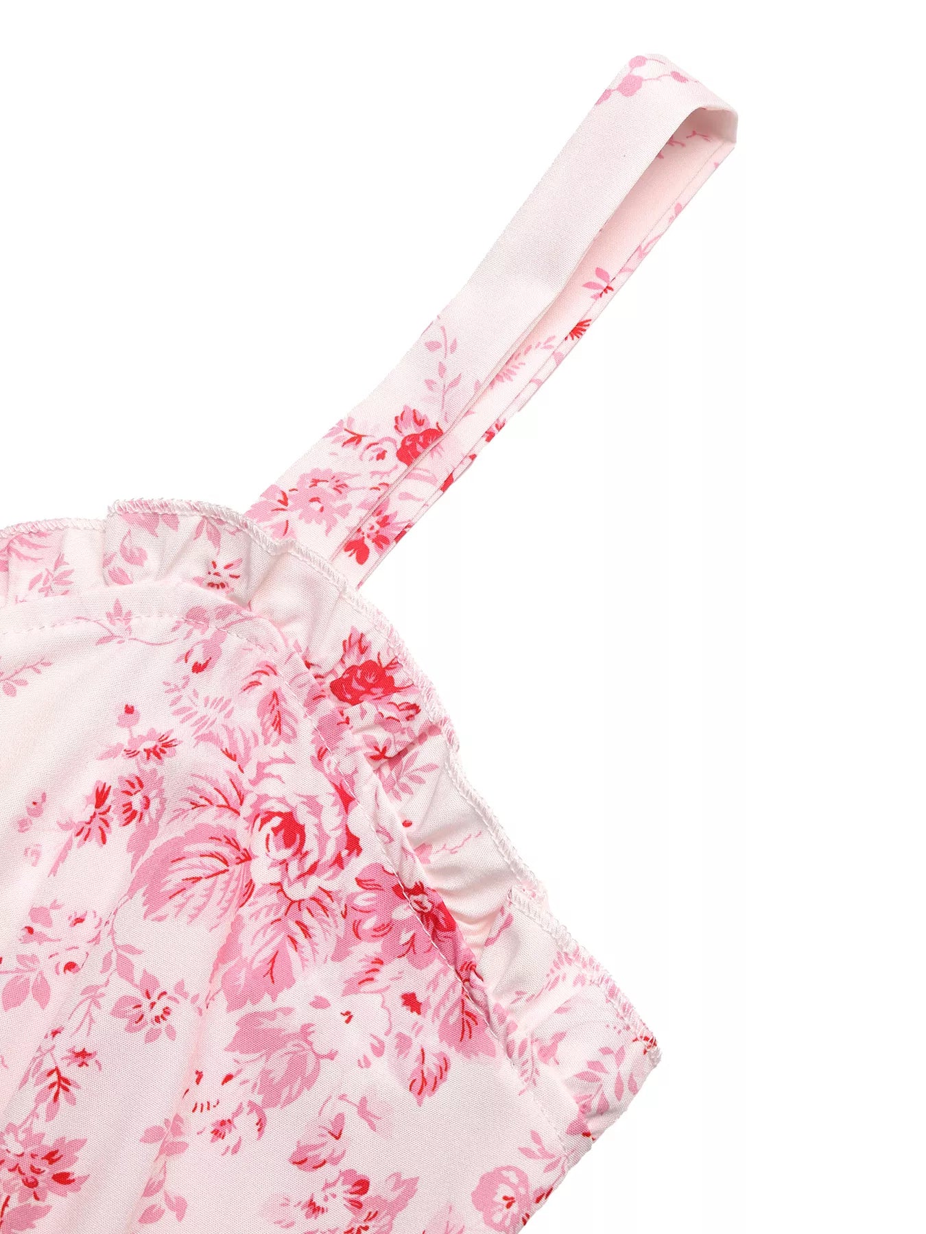 Floral Print Frill Trim Cami Dress The Nichole Collection - Official Site