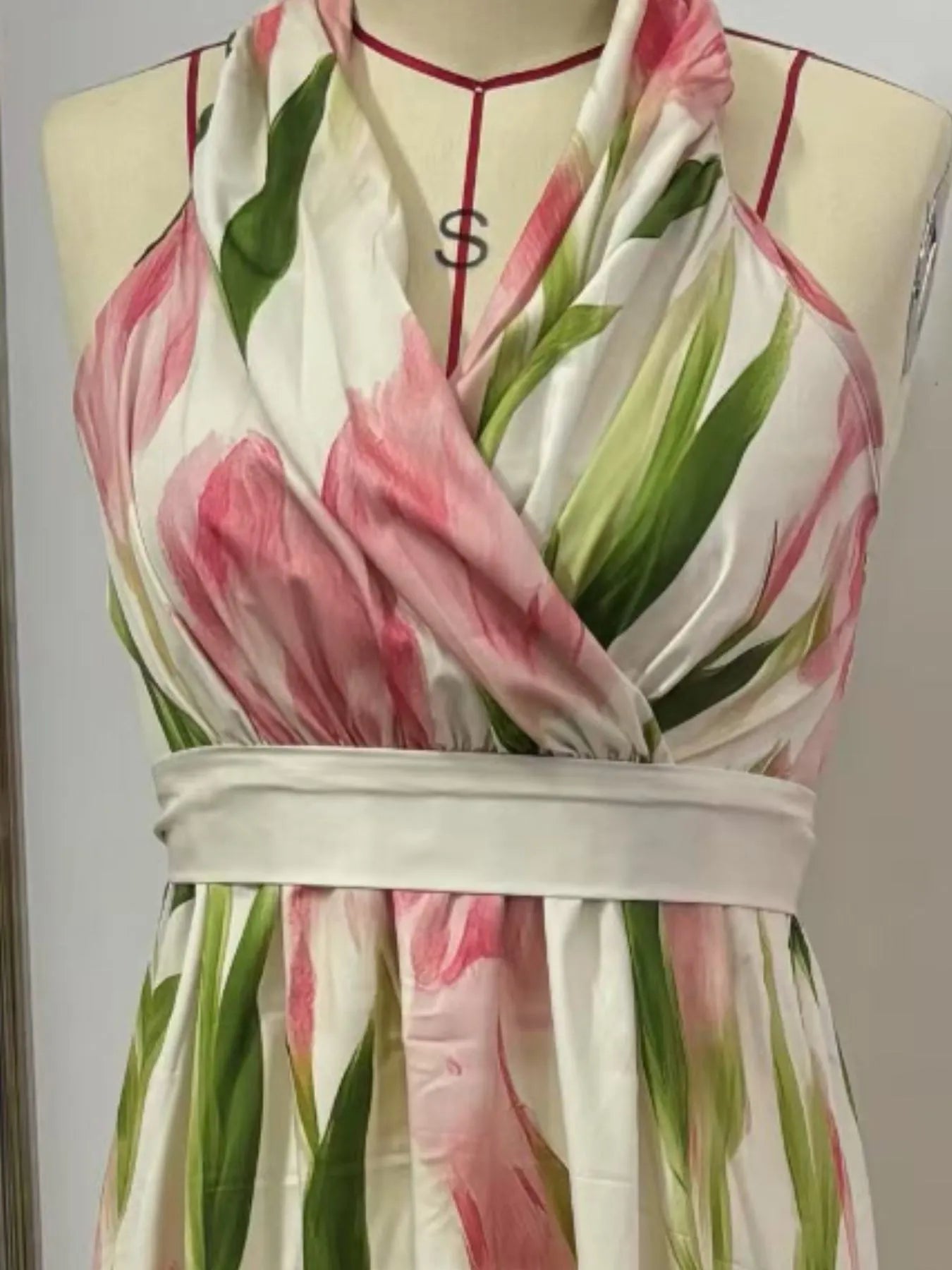 Floral Print Halter Neck Maxi Dress The Nichole Collection - Official Site