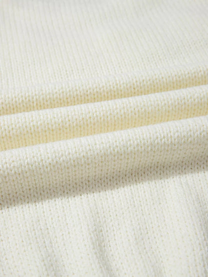 Flower Detail Puff Sleeve Sweater Sweaters The Nichole Collection