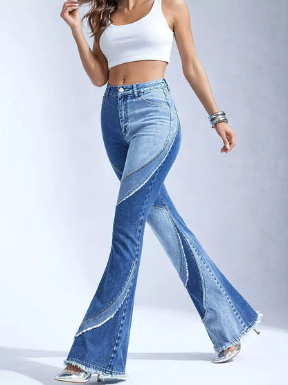 Frayed Hem Flare Jeans Medium / S The Nichole Collection - Official Site