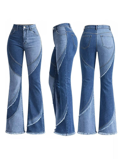 Frayed Hem Flare Jeans The Nichole Collection - Official Site