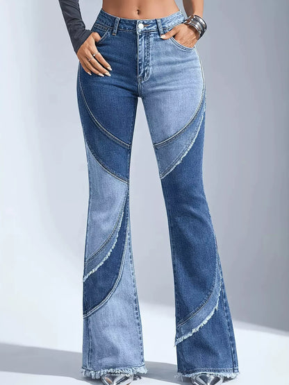 Frayed Hem Flare Jeans The Nichole Collection - Official Site