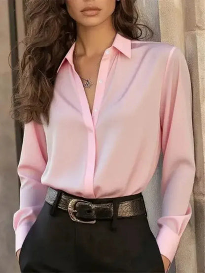 French-Inspired Long-Sleeve Button Shirt | The Nichole Collection