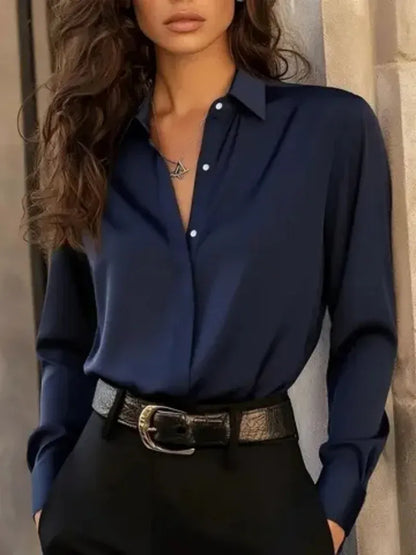 French-Inspired Long-Sleeve Button Shirt | The Nichole Collection