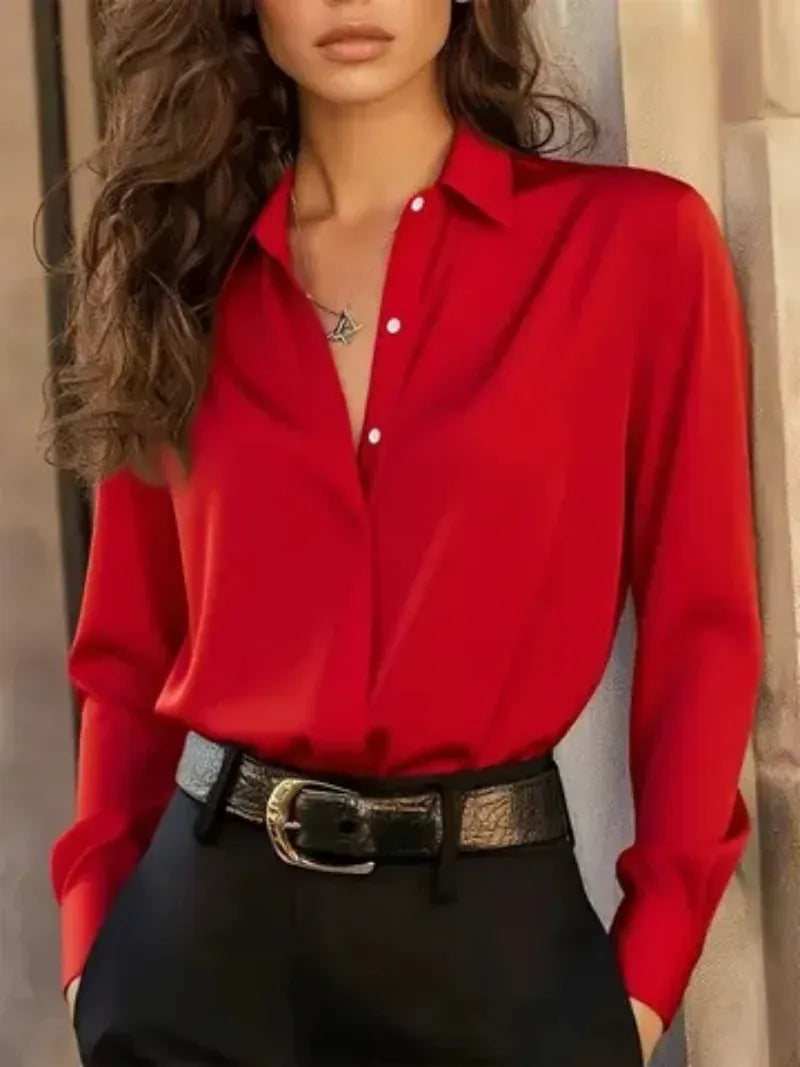 French-Inspired Long-Sleeve Button Shirt | The Nichole Collection
