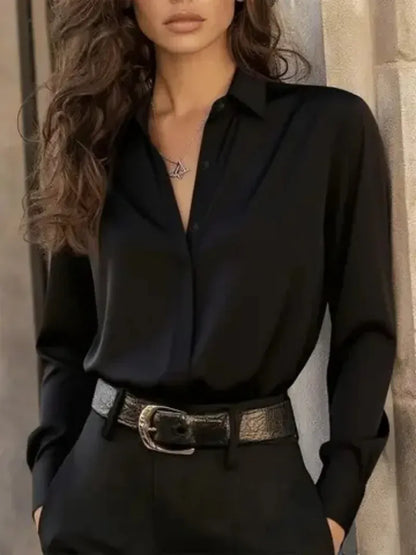 French-Inspired Long-Sleeve Button Shirt | The Nichole Collection