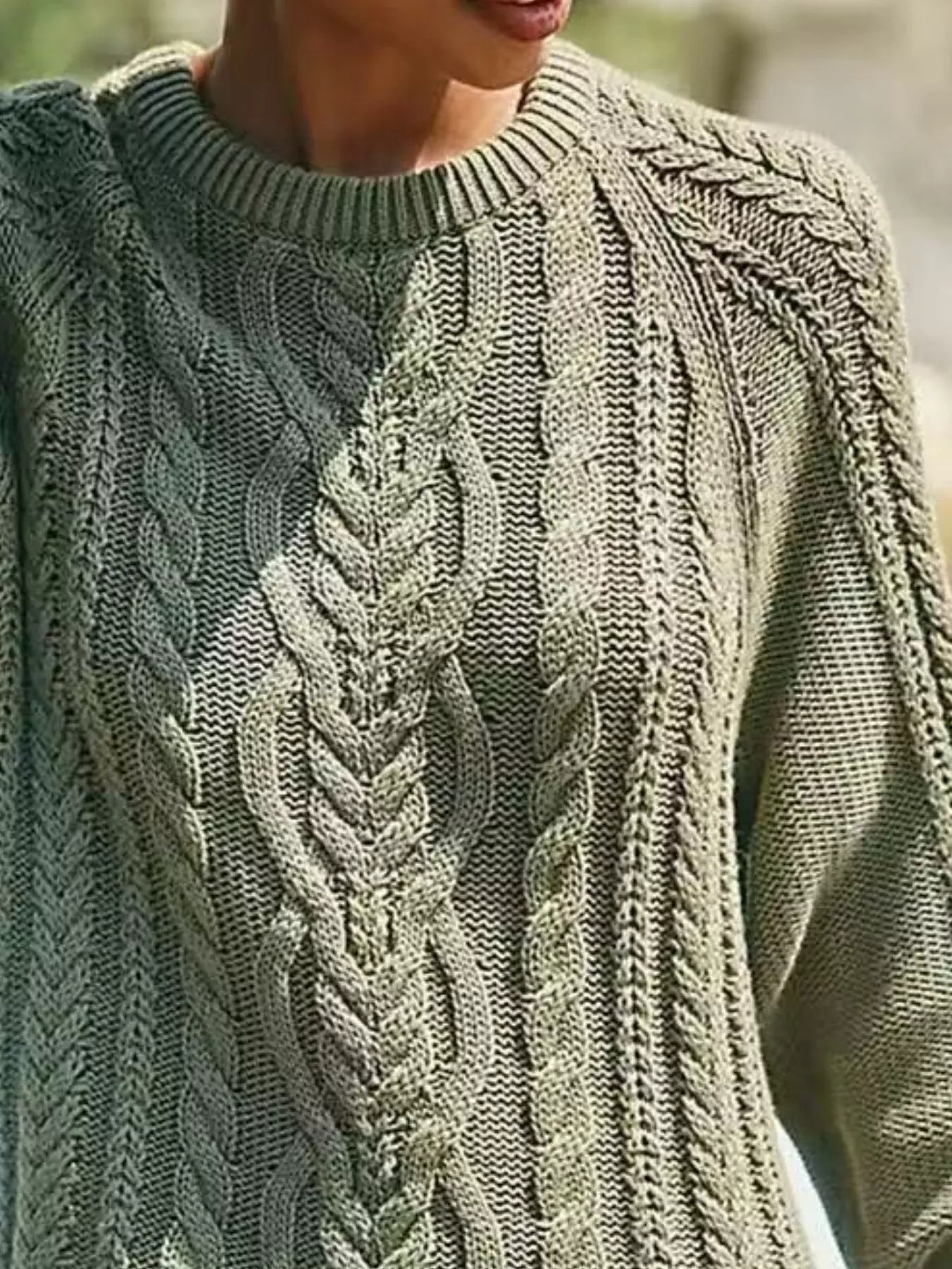 Full Size Cable-Knit Mini Sweater Dress Plus Size The Nichole Collection