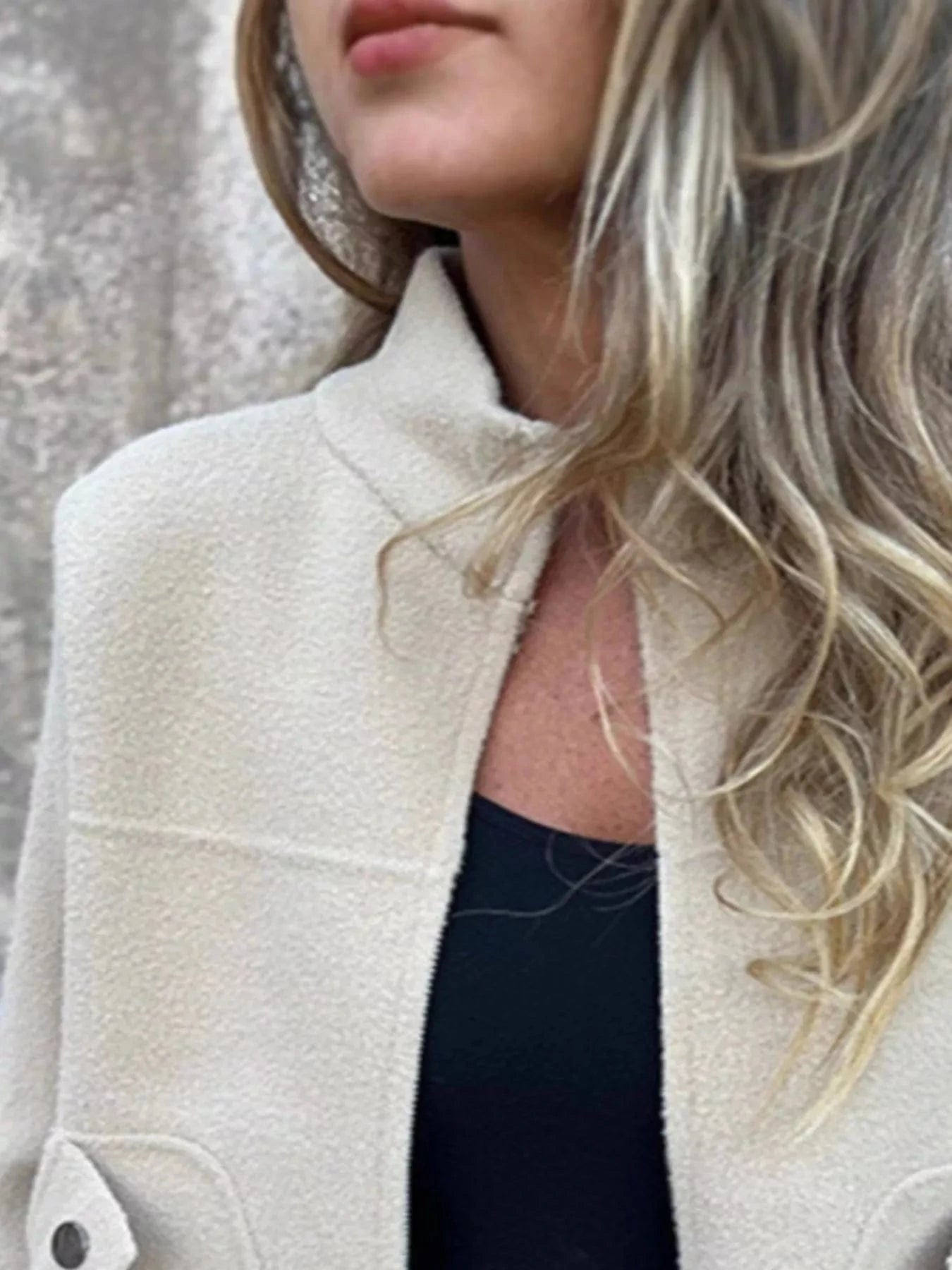 Full Size Zip-Up Long Sleeve Outerwear Plus Size Trendsi