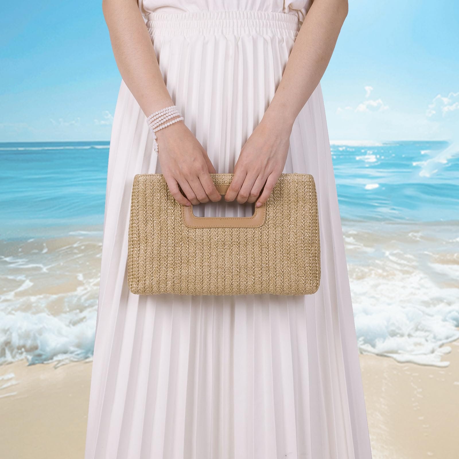 Gold Chain Top Handle Clutch | The Nichole Collection