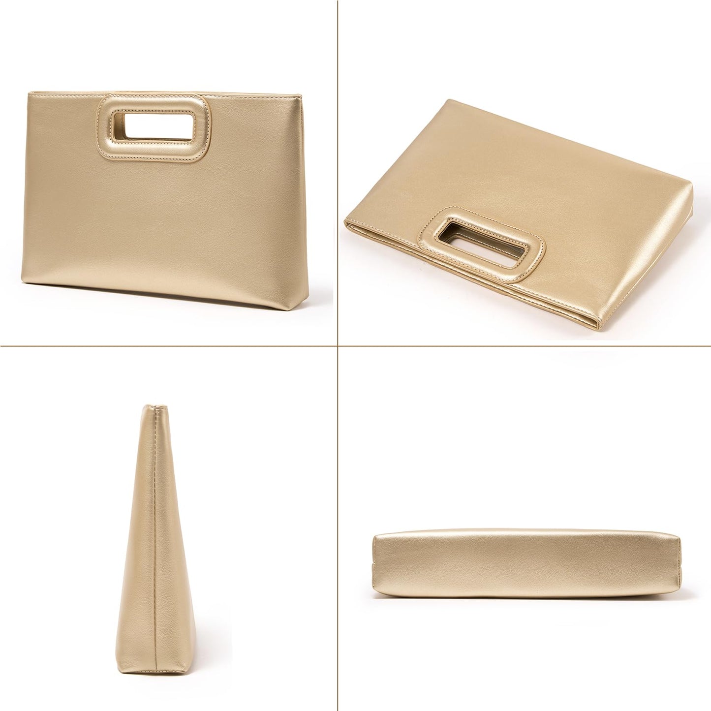 Gold Chain Top Handle Clutch | The Nichole Collection