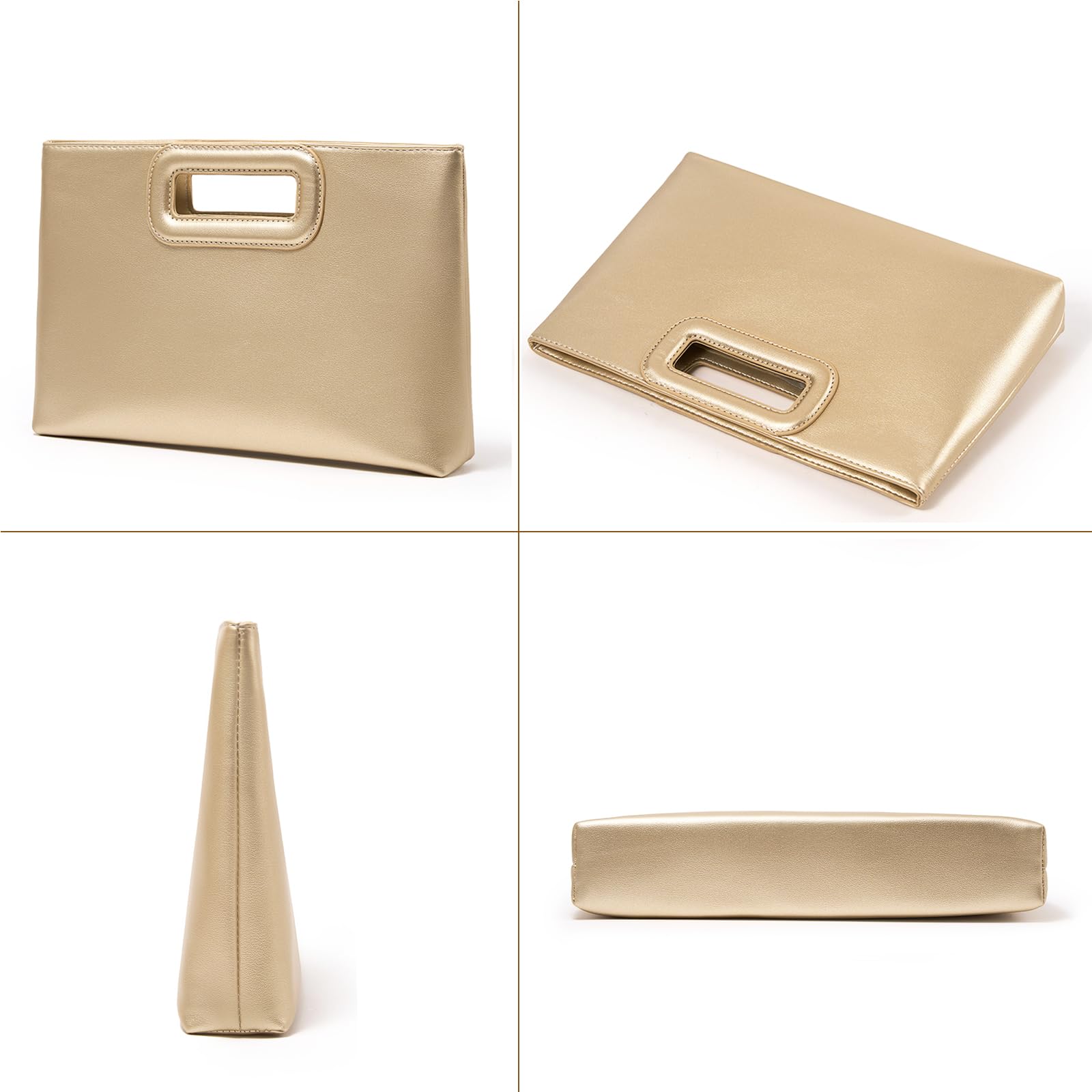 Gold Chain Top Handle Clutch | The Nichole Collection