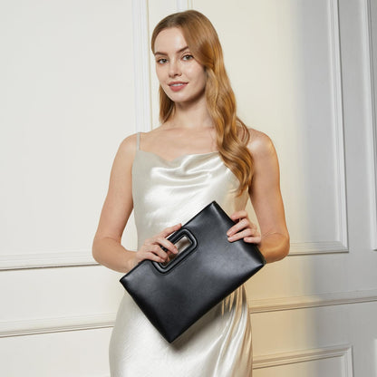 Gold Chain Top Handle Clutch | The Nichole Collection
