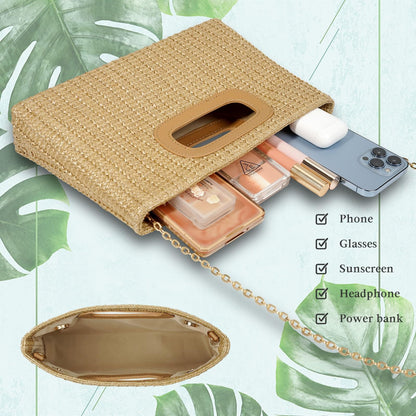 Gold Chain Top Handle Clutch | The Nichole Collection